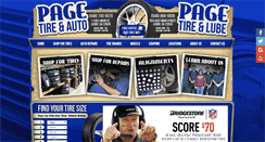 Desktop Screenshot of pagetireandauto.com